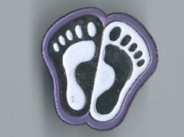 Niedlicher Baby-Fussabdruck- Pin