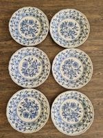 6 Speiseteller Original Zwiebelmuster Bohemia Porzellan 