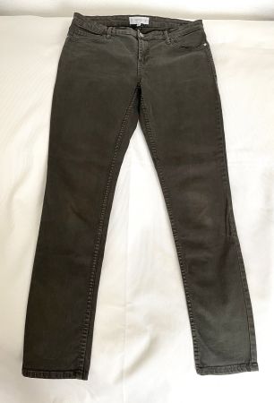 Jeans, Damenhose, Slim-Fit, MANGO, dunkel-olivgrün, Gr. 36