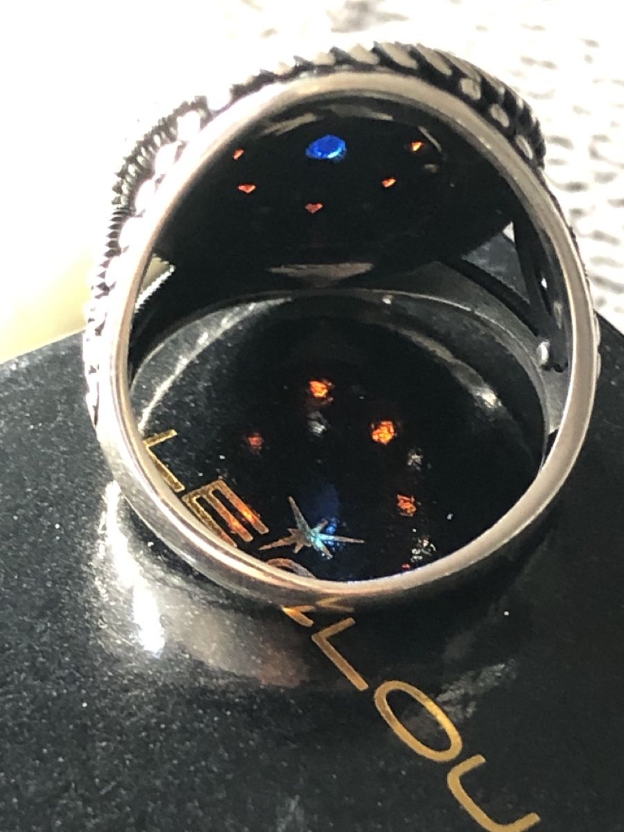 Anelli: Sterling Silber 925 Ring mit Rote blaue echte Steine 61Gr – Nuovo e nell'imballaggio originale da Läufelfingen venduto da Original100 5