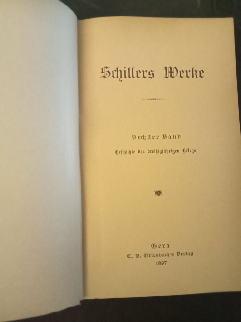 Bücher: Schiller's Werke sechster Band Gera 1897 – Gebraucht aus Luzern von Einh0rn 4