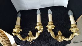 2 Wandappliken aus Bronce