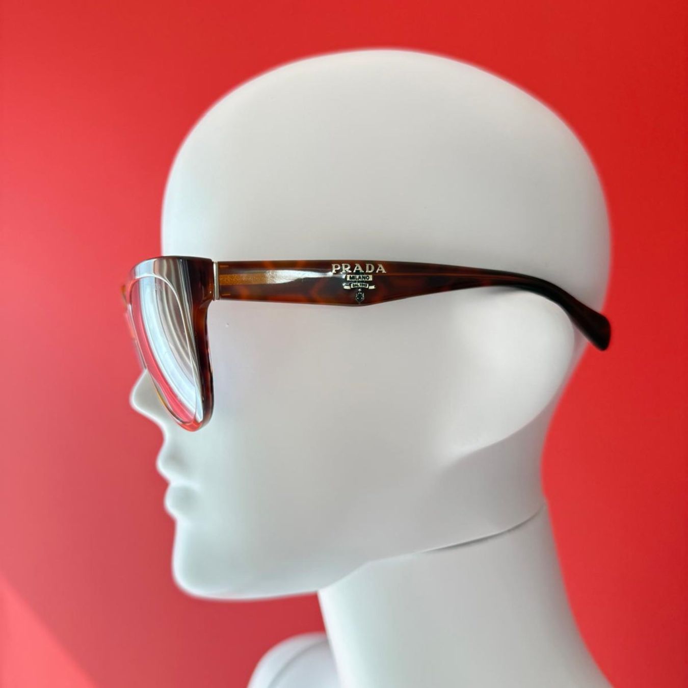 Prada Occhiali & Lenti: Prada Sonnenbrille, braun gemustert – Nuovo (secondo la descrizione) da Oberarth venduto da SSS. 5