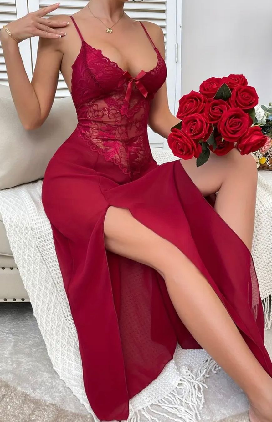 Negligees & Pigiami: trasparente abito da notte di tulle con pizzo – Nuovo (secondo la descrizione) da Gordevio venduto da LanaZimm 1