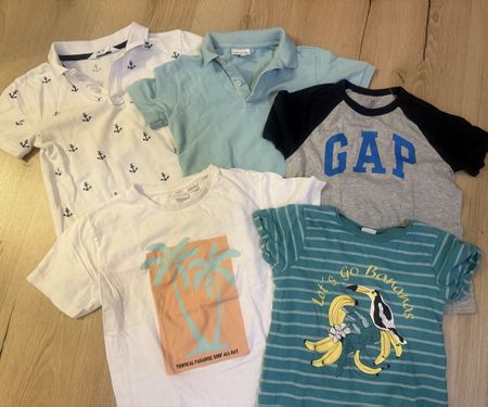 Jungen T-Shirt Bundle, Größe 128 - Sommergarderobe!