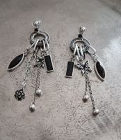 OHRRINGE-Antik versilbert