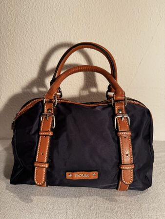 Picard Handtasche, neuwertig, dunkelblau/braun, Top Zustand!
