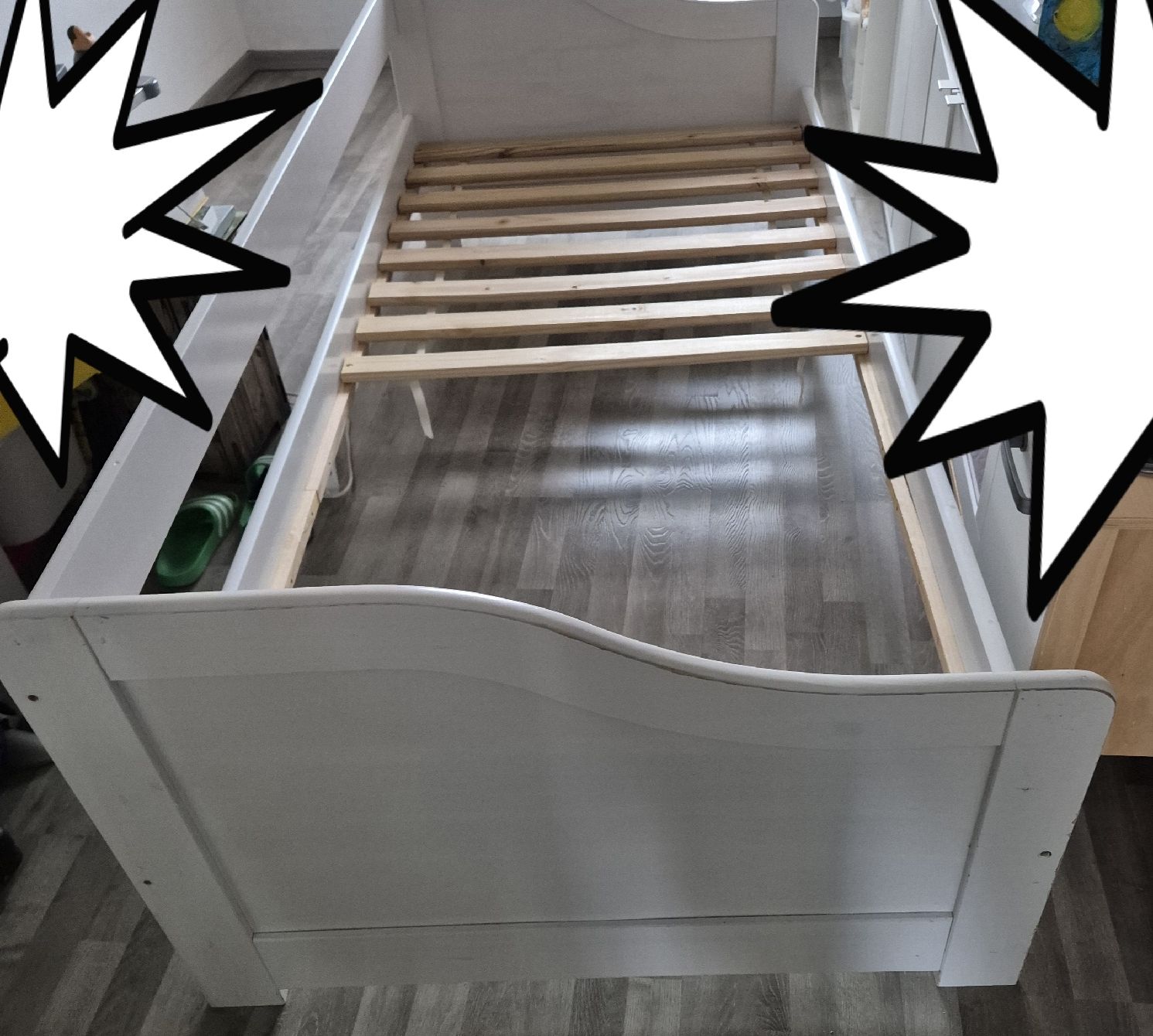 Betten: Kinderbett, mit Unterbett, weiss, 90x200cm – Gebraucht aus Münchenstein von yes_l59n 3