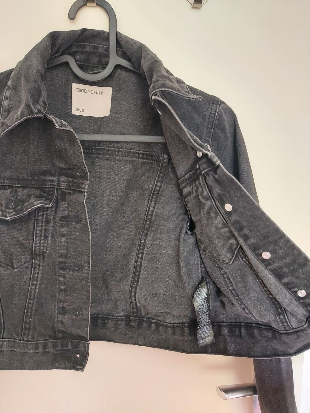 Asos Giacche: Black Cropped Denim Jacket - XS Asos – Usato da Jongny venduto da lie_v6hs 3