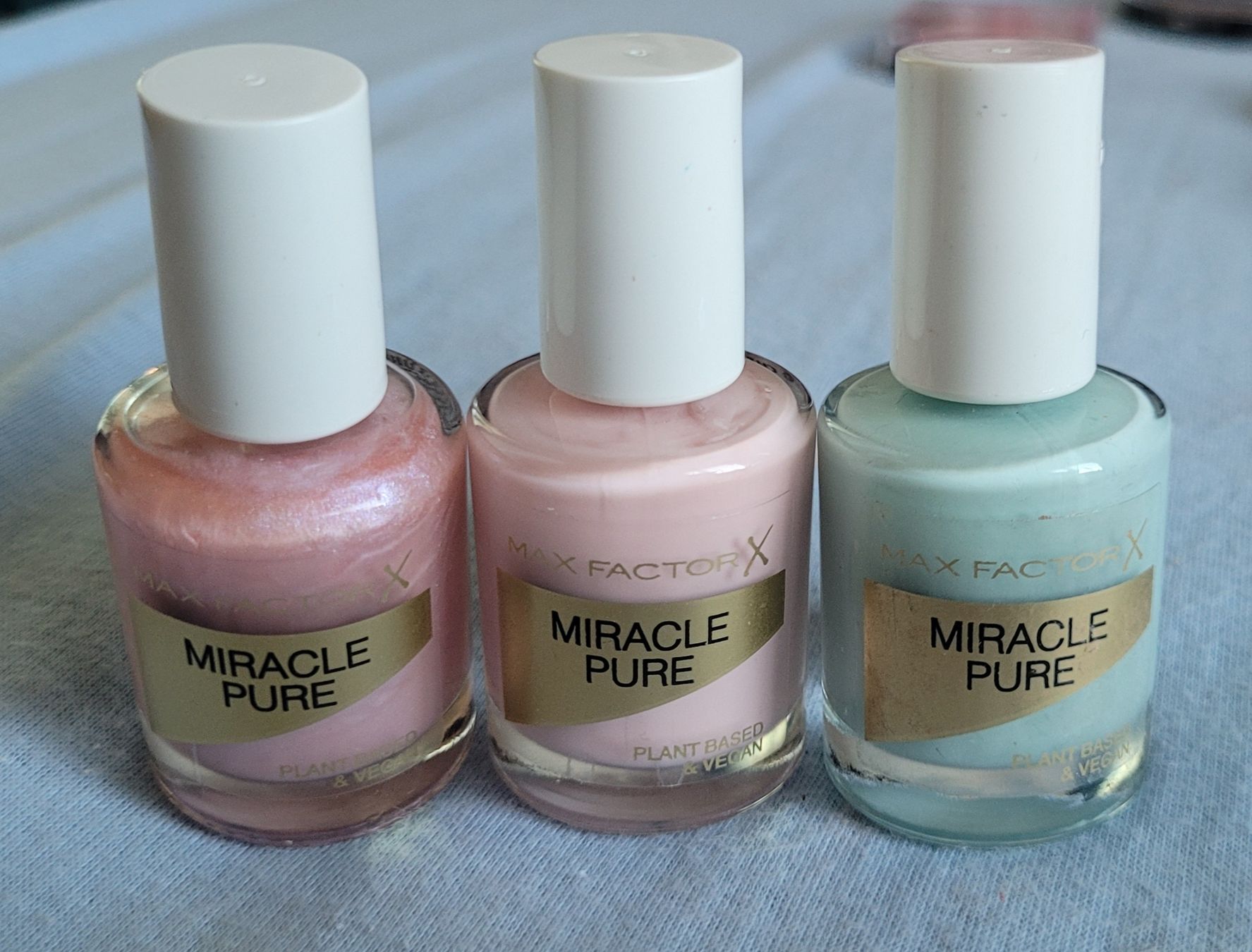 Smalto per unghie: Max Factor based&vegan! Miracle Pure Nagellack Frühling 3x12 – Nuovo (secondo la descrizione) da Hindelbank venduto da Hevenisreal