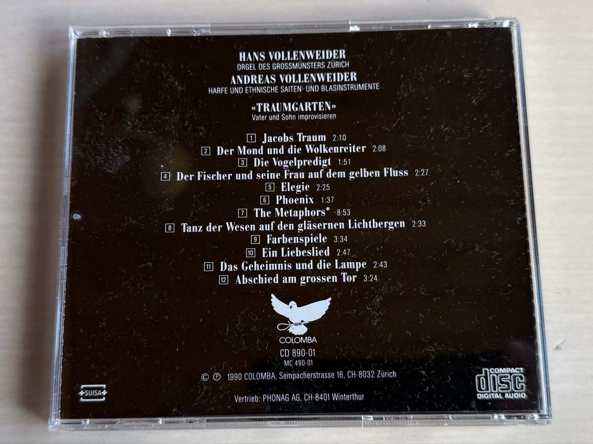 CD: Hans Vollenweider/Andreas Vollenweider-Traumgarten CD 1990 – Usato da Oberried Brienz venduto da Chyara 1