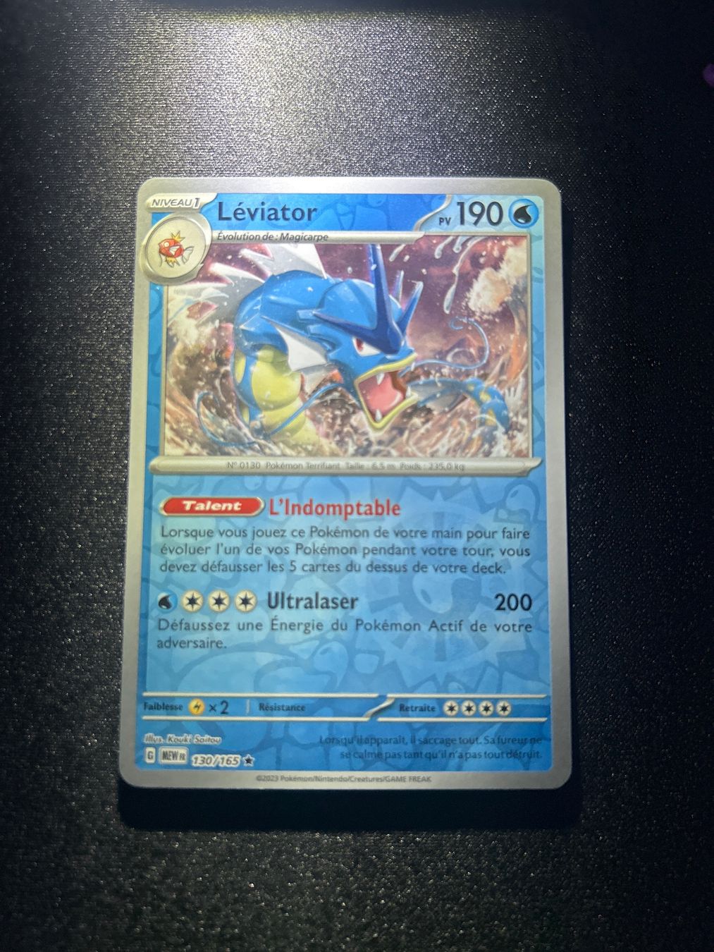 Pokémon Carte collezionabili: Pokémon Léviator 130/165 FR REVERSE – Nuovo (secondo la descrizione) da Montet (Broye) venduto da Jocksmock