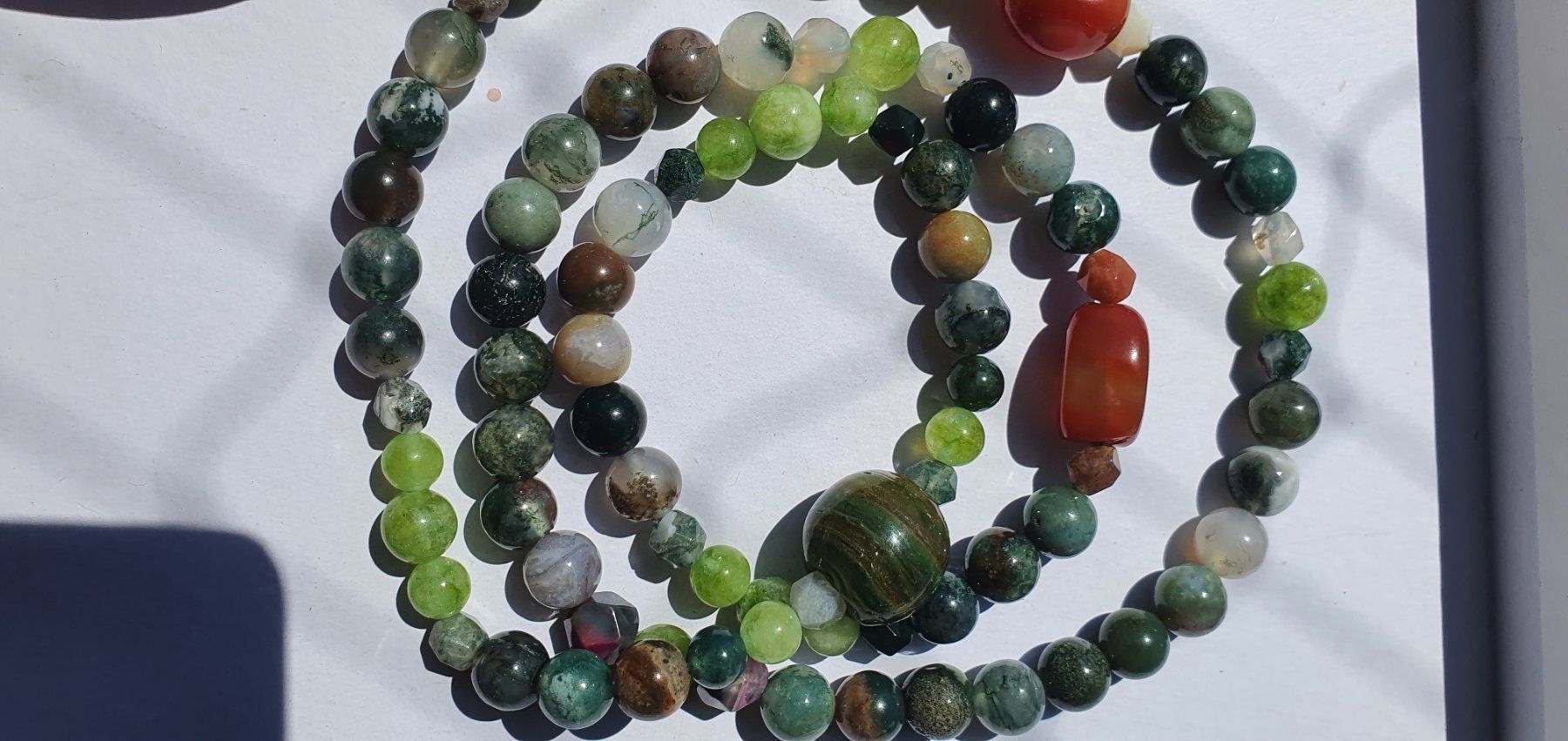 Catenine: Peridot mit Agate – Nuovo (secondo la descrizione) da Benglen venduto da Meercat3 2
