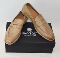 NAVYBOOT Herrenschuhe Halbschuhe /Leder/taupe/Lp349 Fr/46