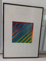 Abstrakte Grafik  aus 1986, gerahmt