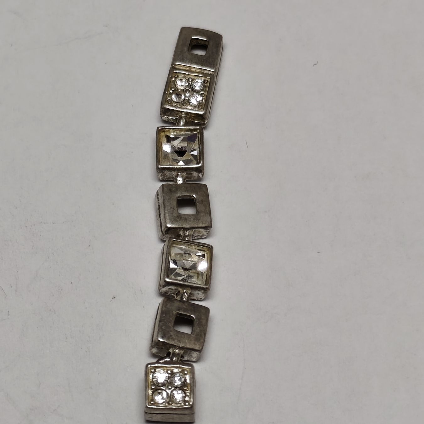 Sonstiger Schmuck: Vintage Anhänger aus massivem Silber mit Strass #A6 – Gebraucht aus Châtelaine von Tropic.Watch2 5