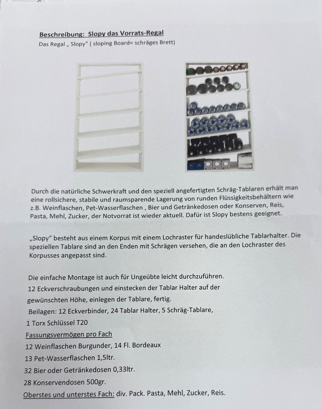 Regale: Rollsicheres Vorratsregal – Gebraucht aus Dällikon von Niklas2000