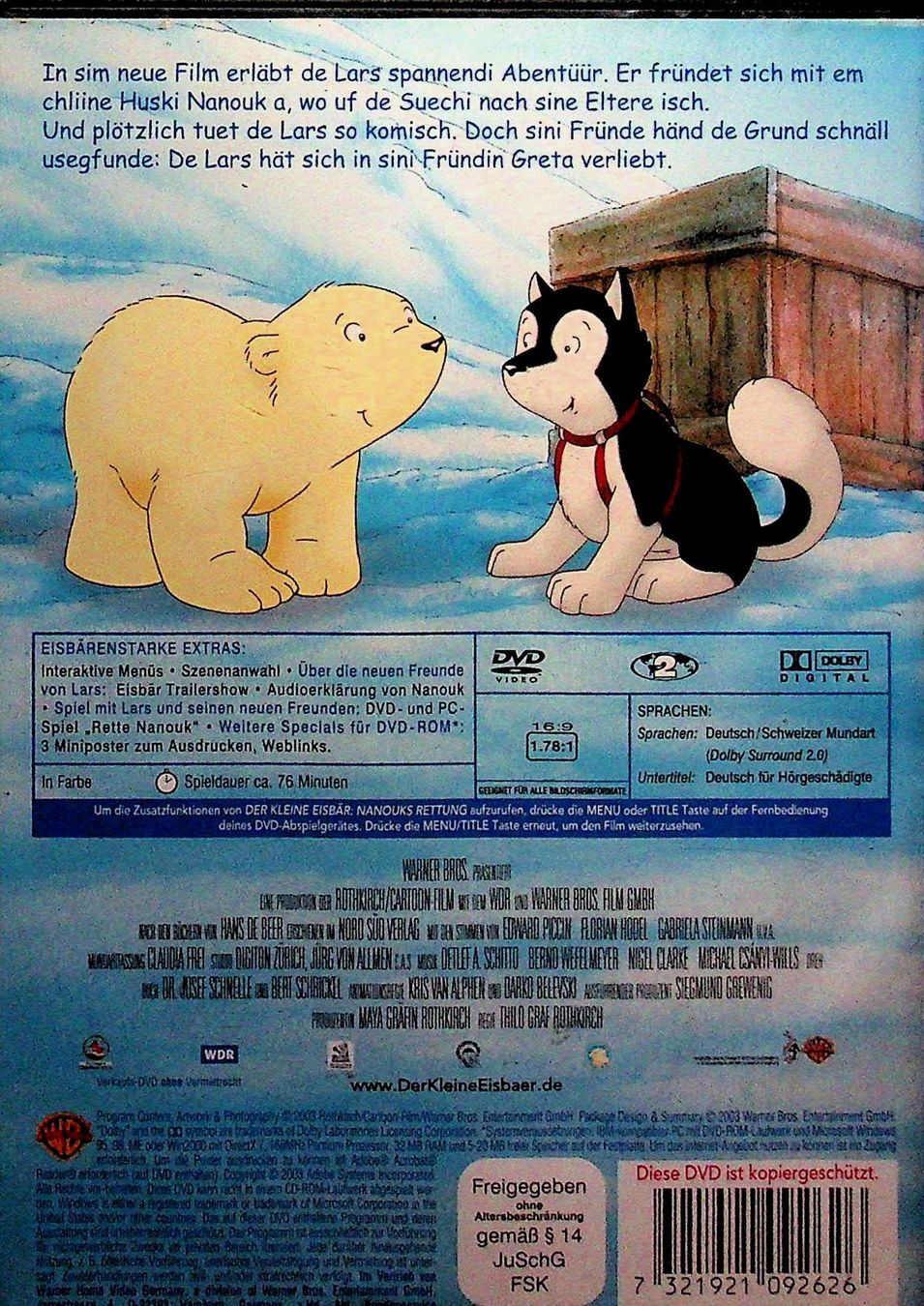 Tutti i DVDs: DVD  Chliine  Iisbär Em Nanouk sini Rettig – Usato da Reitnau venduto da Zaomir 1