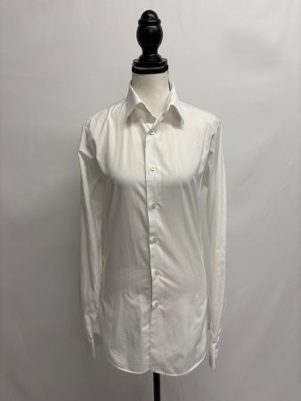 Lange taillierte Bluse von Fidelio Gr. XS weiss Baumwolle