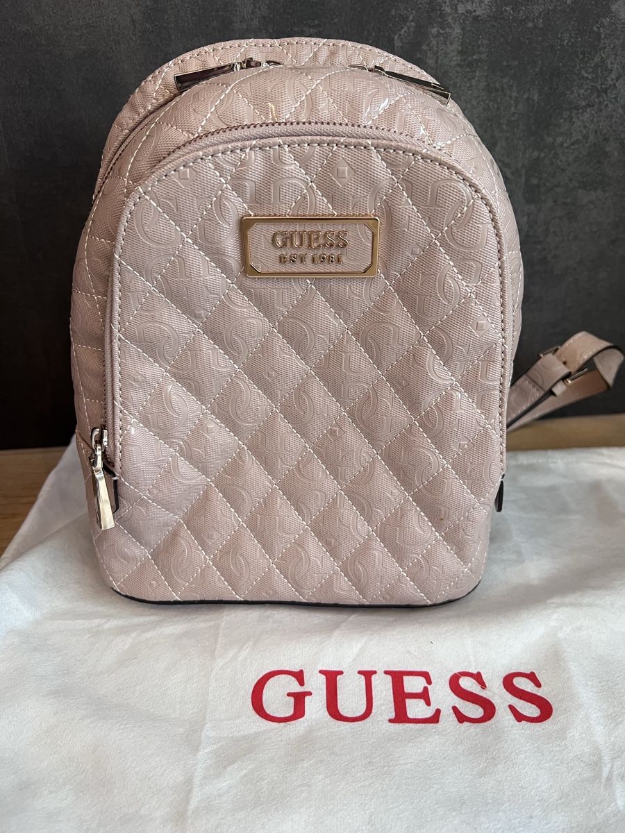 Guess Rucksäcke: Rucksack Guess rosa Steppoptik neuwertig – Neu (gemäss Beschreibung) aus Herbligen von nic_q8yn 3