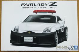 Aoshima '07 Nissan Fairlady Z Nismo Patrol Car 1:24