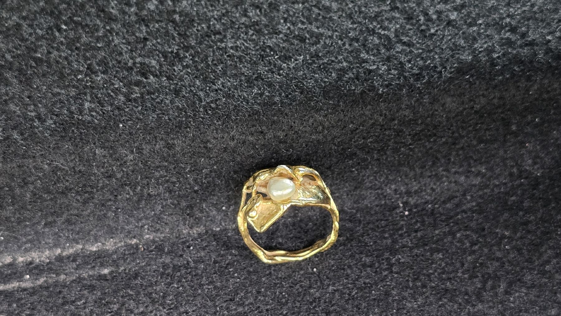Ringe: Bague or et argent 0.925 vermeil perle – Gebraucht aus Cressier NE von Oldwatch94 2