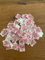 Sammelstempel Helvetia 20 Rappen, Rot, ca. 50 Stk. #Briefmar