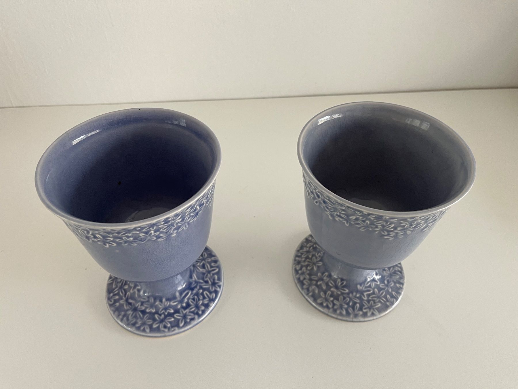 Tutte le decorazioni: 2Stk. Kelche aus Keramik, glasiert, lila – Usato da Wetzikon ZH venduto da seli03 1