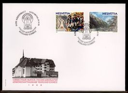 1999, FDC, Gemeinschaftsausg. Schweiz-Russland (Nr. 973–984)