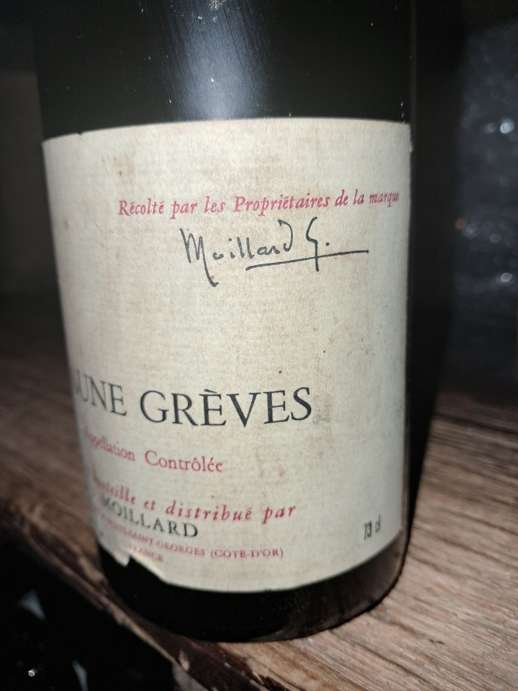 Vino: Beaune Grèves 1er Cru Moillard 1973    – Nuovo e nell'imballaggio originale da Le locle venduto da juliensaran 3
