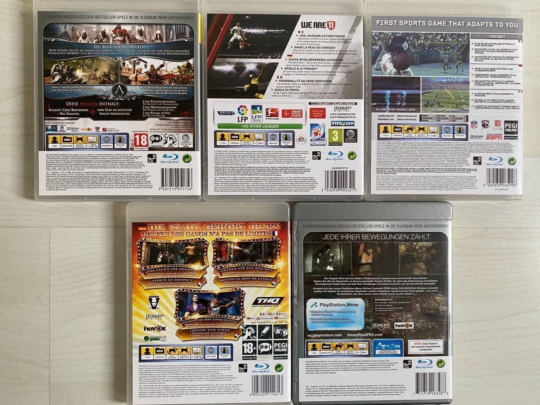 Sony Giochi: Madden09 Fifa11 Saints Row2  Heavy Rain – Usato da Gerlafingen venduto da Aebu85 2