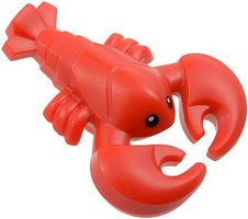 LEGO 27152pb01 Red Lobster with Black Eyes Pattern
