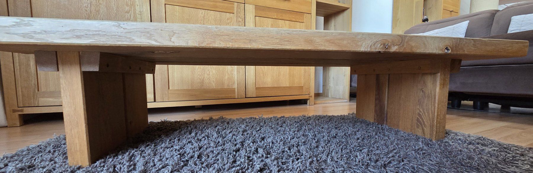 Pfister Tavoli: Table basse en chêne massif – Usato da Gland venduto da CoinDesTrouvailles 2