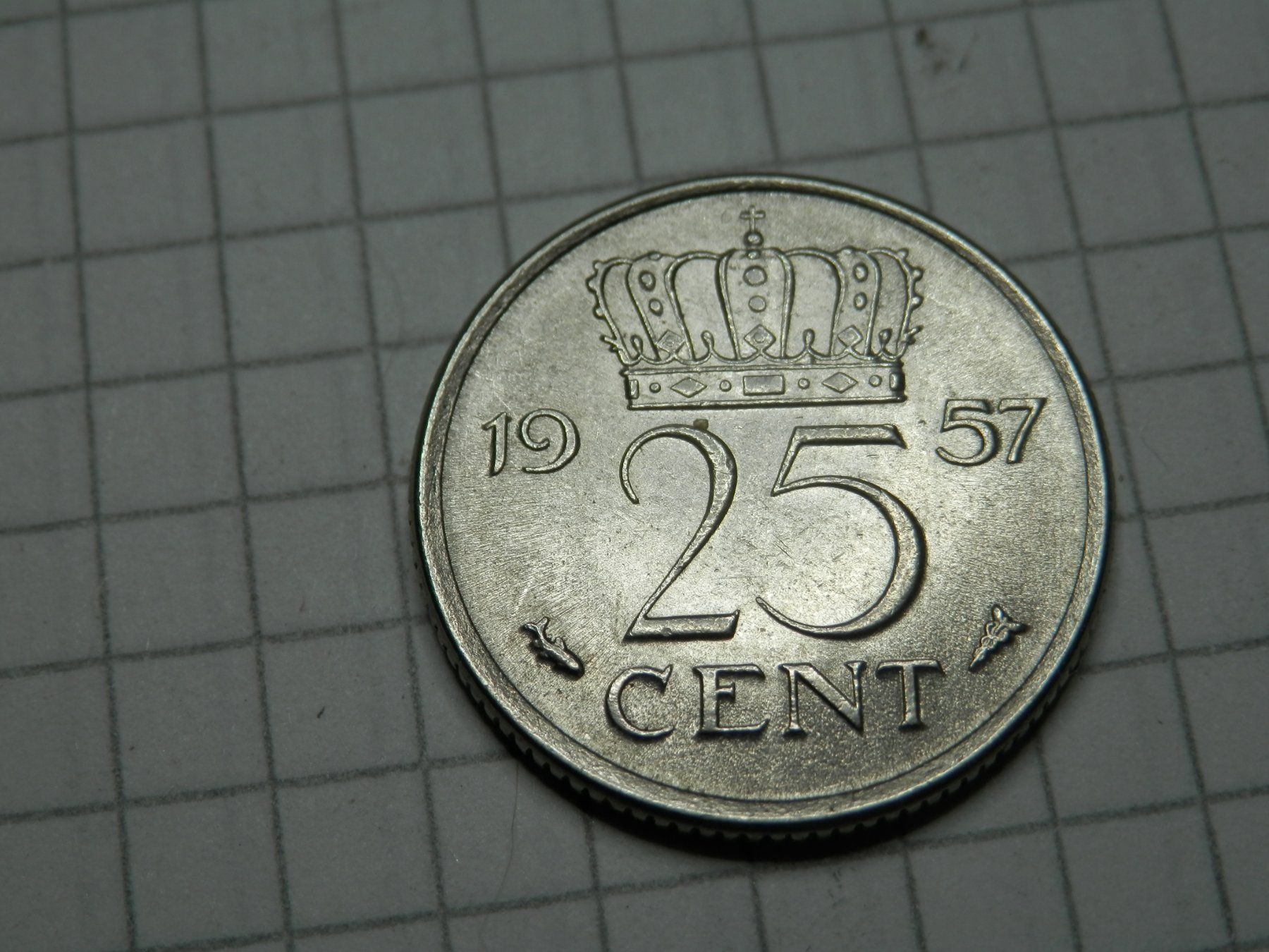 Tutti le monete: Niederlande 25 Cent, 1957 – Usato da Weiach venduto da weiach81 1