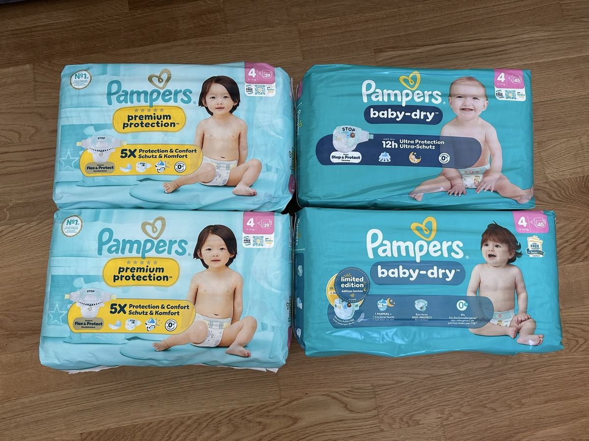 Pampers Secchi per pannolini & Pannolini: Pampers Windeln Grösse 4 – Nuovo e nell'imballaggio originale da Andermatt venduto da kru_2tdt