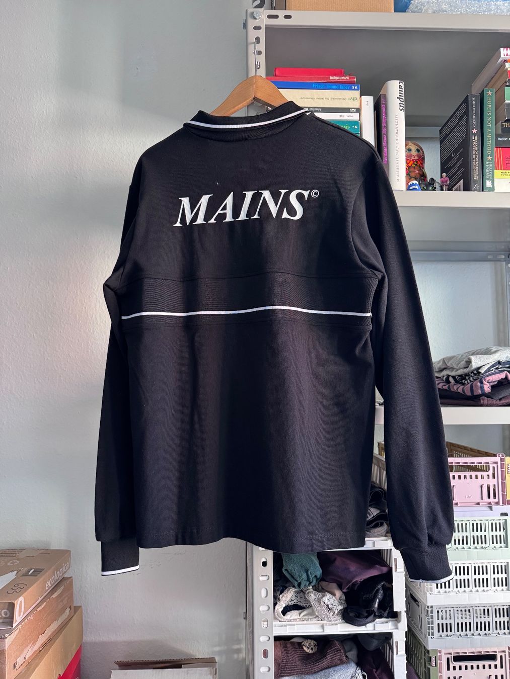 Maglioni & Felpe: Longsleeve "MAINS", Grösse M, Schwarz – Usato da Zürich venduto da GC96 2