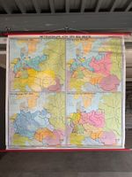 GROSSE Landkarte EUROPA 1914-HEUTE (1987)   Schulwandkarte,