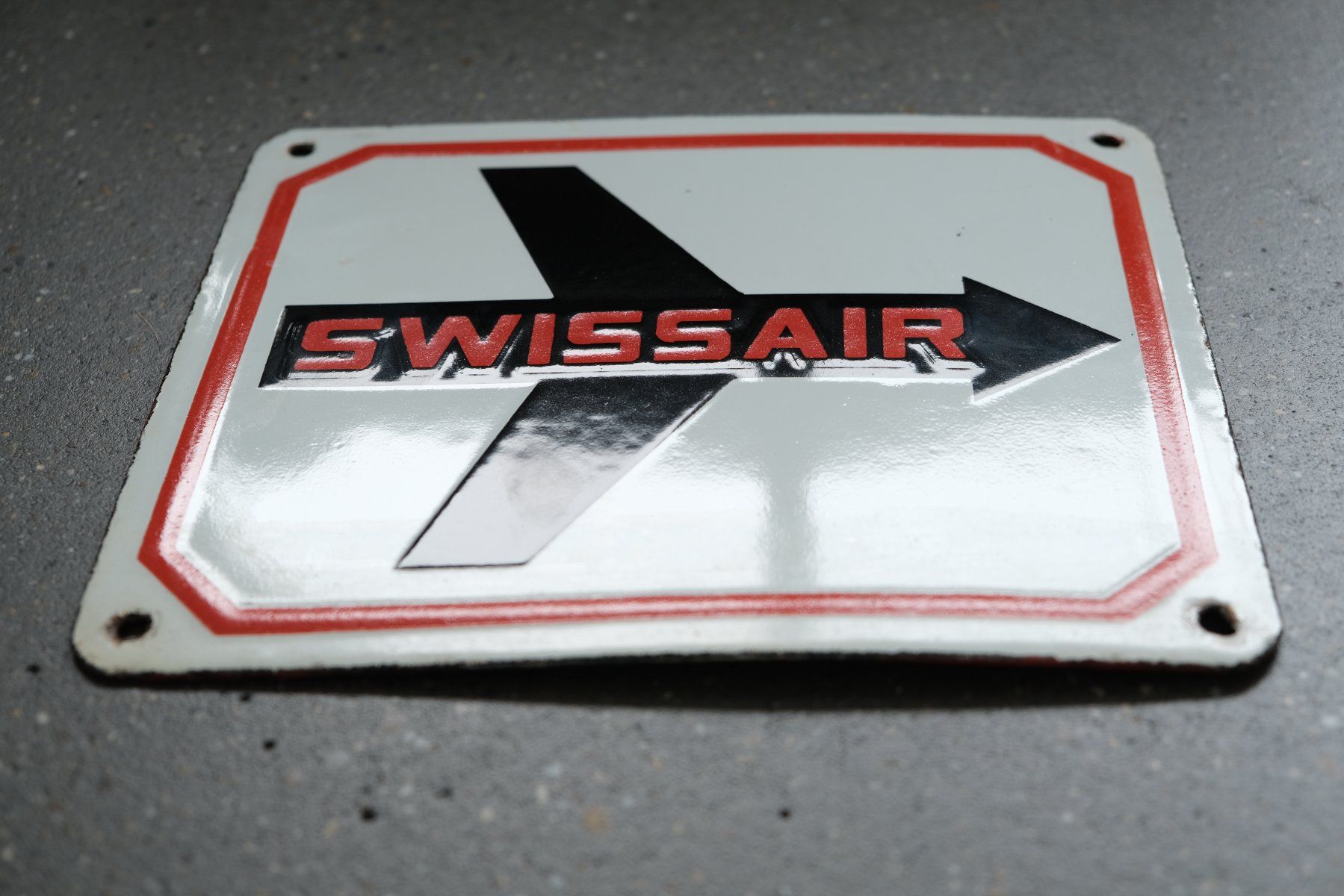 Insegne: Emailschild - Swissair – Usato da Zürich venduto da hanso-foundation 1