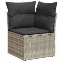 Fauteuil de jardin angle résine tressée gris état neuf