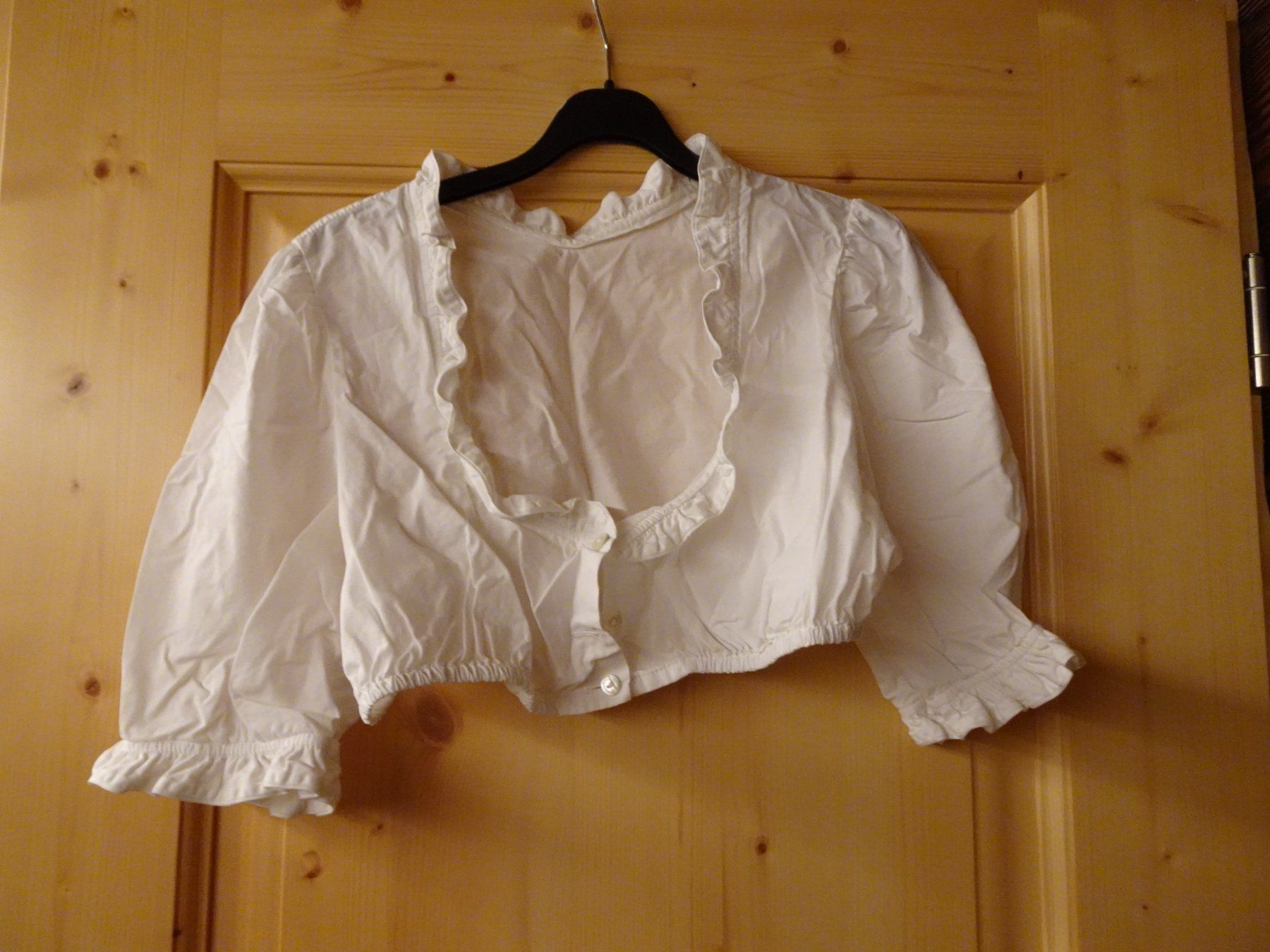 Camicette: Dirndl-Bluse weiss Baumwolle Gr. 42 - 426292 – Usato da Küssnacht am Rigi venduto da Good4Deckeli