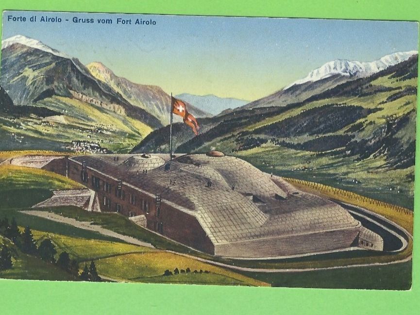 Ansichtskarten: Forte di Airolo – Gebraucht aus Zürich von t24_de