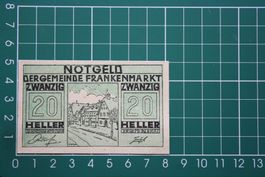 currency emergency money austria frankenmarkt 20 heller 1920