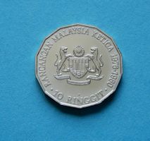 Münze Malaysia 10 Ringgit 1976