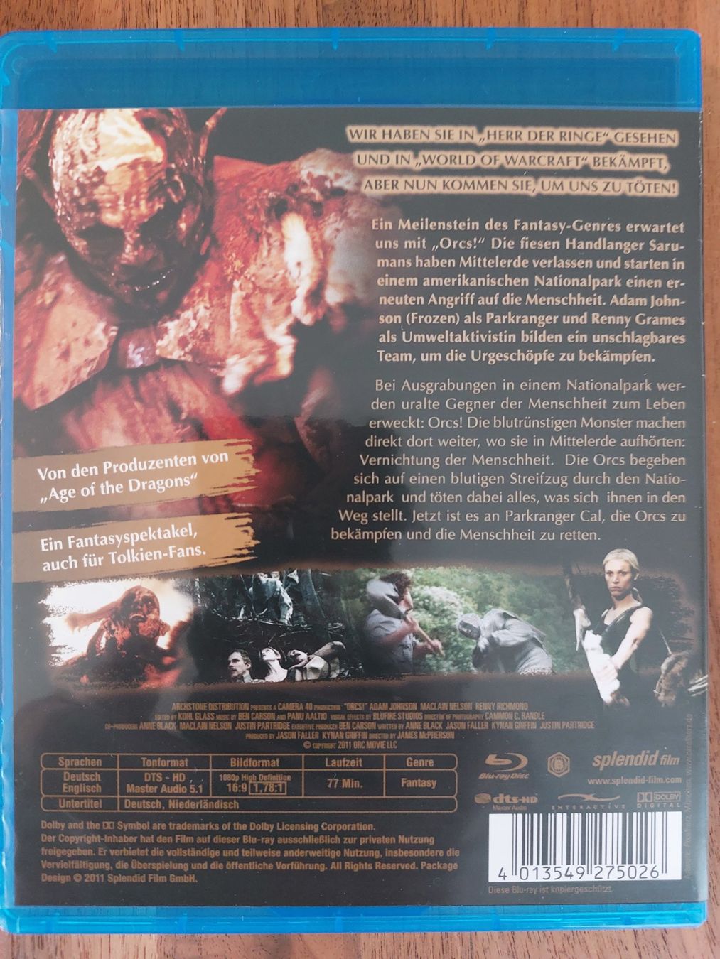 Tutti i DVDs: Blu Ray - Orcs – Usato da Rheinfelden venduto da Onyx74 1