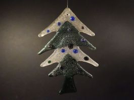 Weihnachtsbaum / Tannenbaum aus Glas / Weihnachtsdekoration