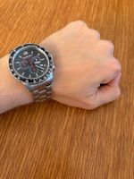 Wenger Herrenuhr Chronograph Stahl neuwertig