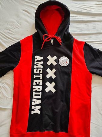 Ajax Amsterdam Hoodie Pullover rot-schwarz Grösse L
