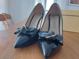 Schuhe lackleder Italien pumps Stöckel