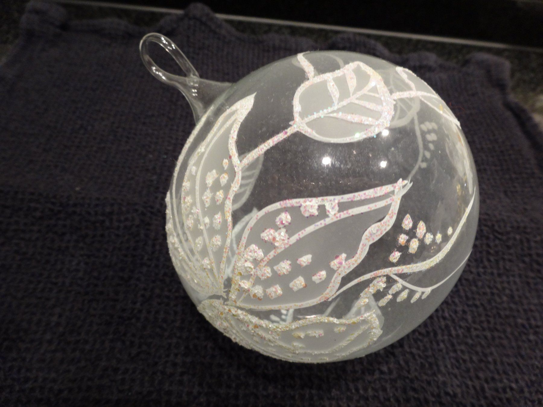 Tutte le decorazioni: Glasweihnahtkugel mit Blumenmotiv – Usato da Neerach venduto da jenny062 2