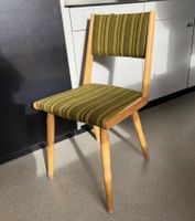 2 Vintage Massivholz-Stühle, 60er Jahre